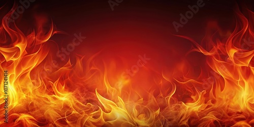 Abstract background collection of fiery red and orange effects, fire, flames, heat, inferno, blazing, vibrant, hot, burning