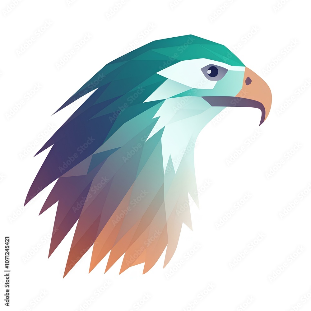 Obraz premium american eagle with eyes