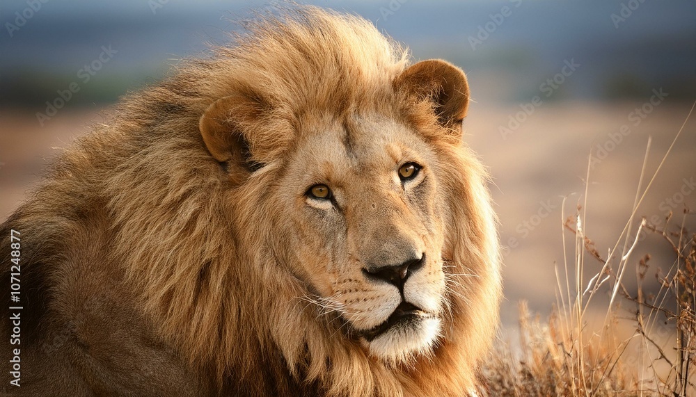 Fototapeta premium Big male African lion