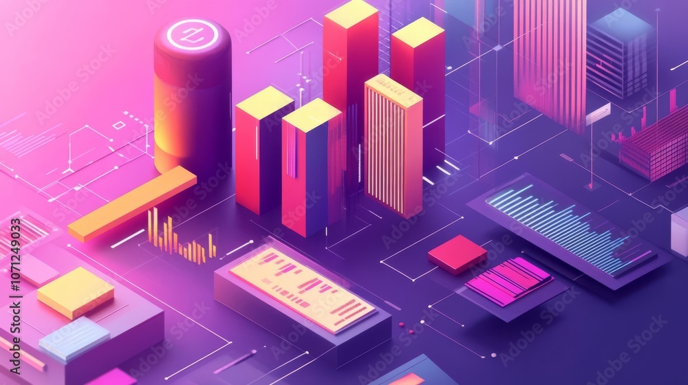Finance, financial, stock market and data technology themed background illustration. Finance, financial, stock market and data technology themed background illustration.