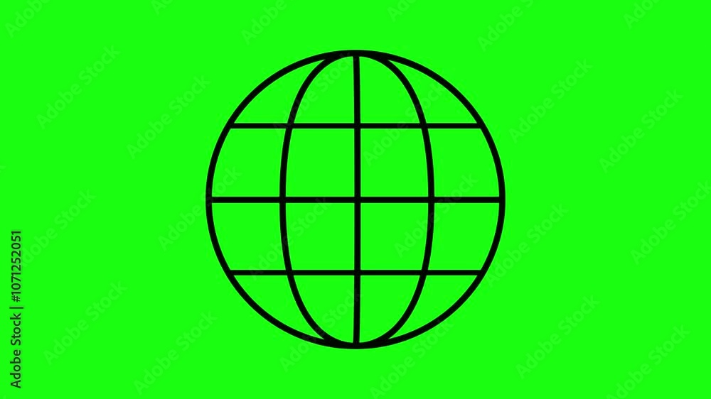 green screen of web image outline animation green screen of web image outline animation