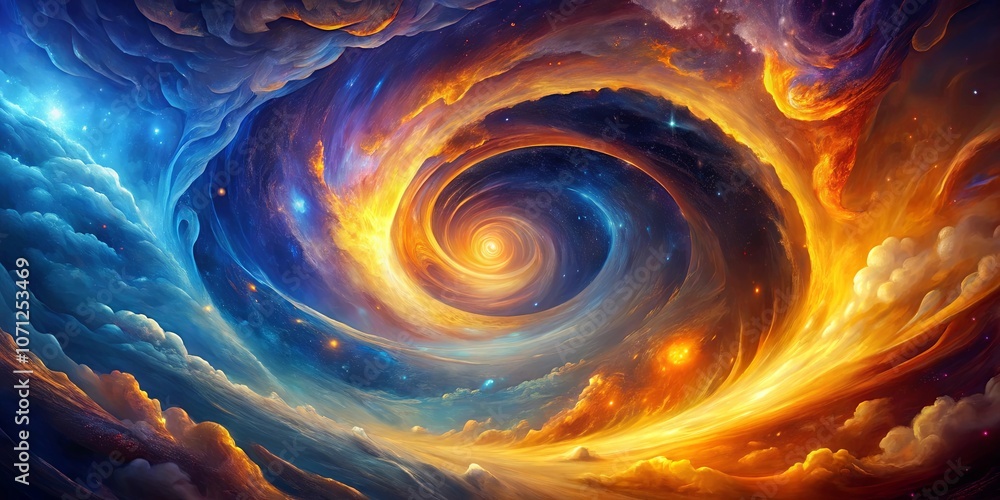 Celestial Tapestry of Swirling Colors and Cosmic Dust Celestial Tapestry of Swirling Colors and Cosmic Dust
