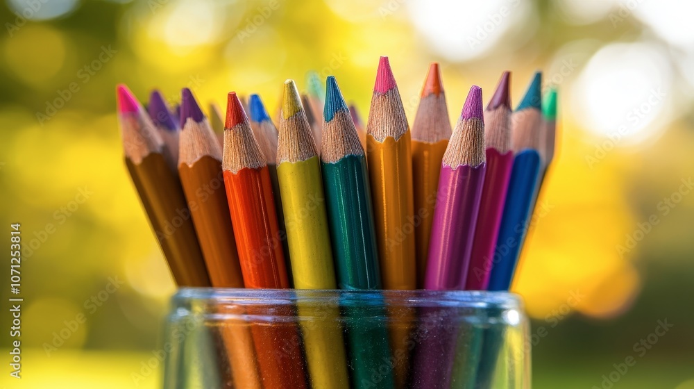 Obraz premium Colorful Pencils for Creative Art Projects