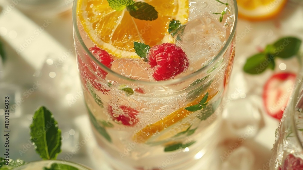 The mocktails range from sweet to tangy with a variety of flavors such as citrus berries and herbs. The mocktails range from sweet to tangy with a variety of flavors such as citrus berries and herbs.