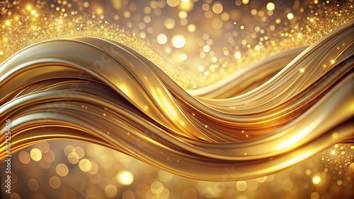 A symphony of glistening golden waves, shimmering with a warm and ethereal glow.