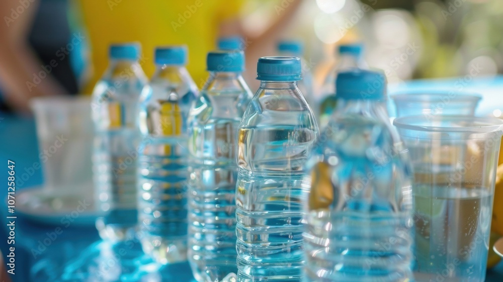 A station with educational materials on the impact of dehydration on overall health and tips for avoiding it. A station with educational materials on the impact of dehydration on overall health and tips for avoiding it.