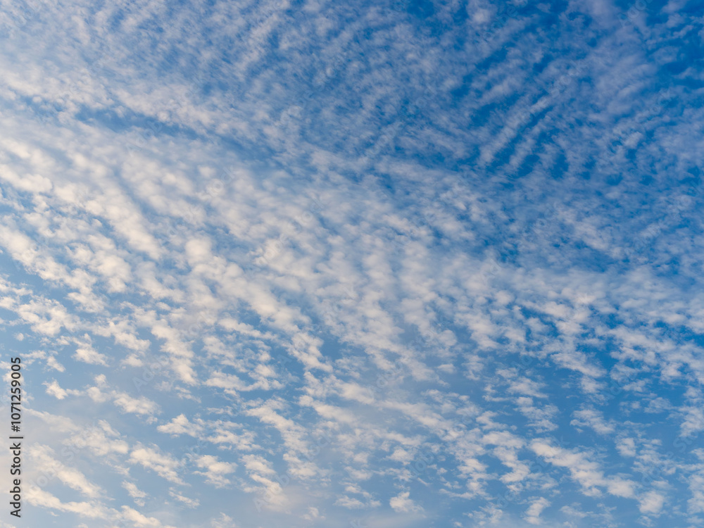 秋の日の朝焼けと青空48 秋の日の朝焼けと青空48