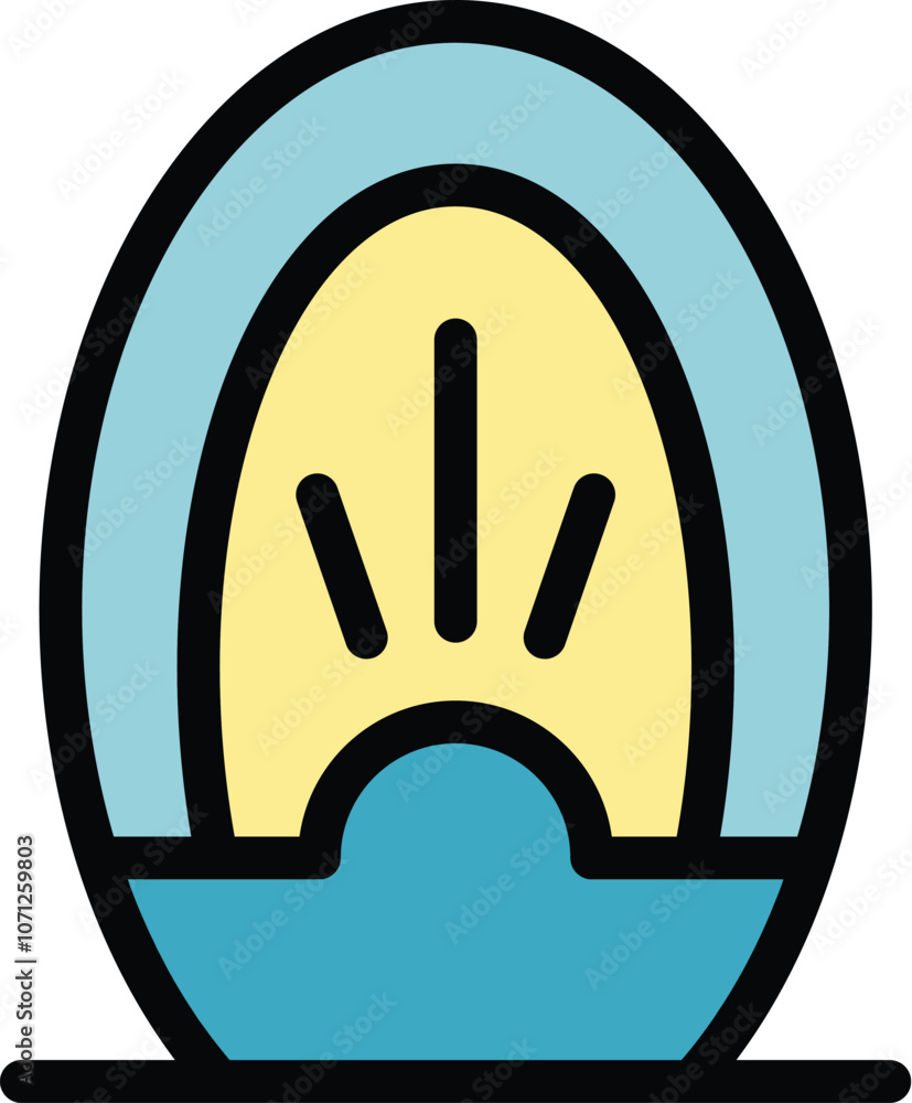 Modern iron with a ceramic sole for steaming clothes, home appliance icon Modern iron with a ceramic sole for steaming clothes, home appliance icon