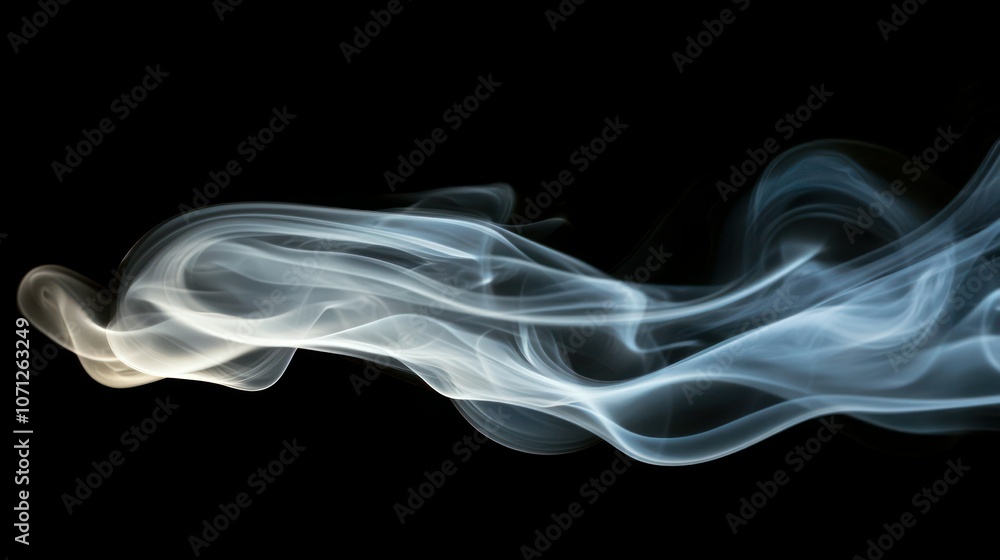 Transparent PNG of curling smoke with soft edges and a flowing, natural look. Transparent PNG of curling smoke with soft edges and a flowing, natural look.