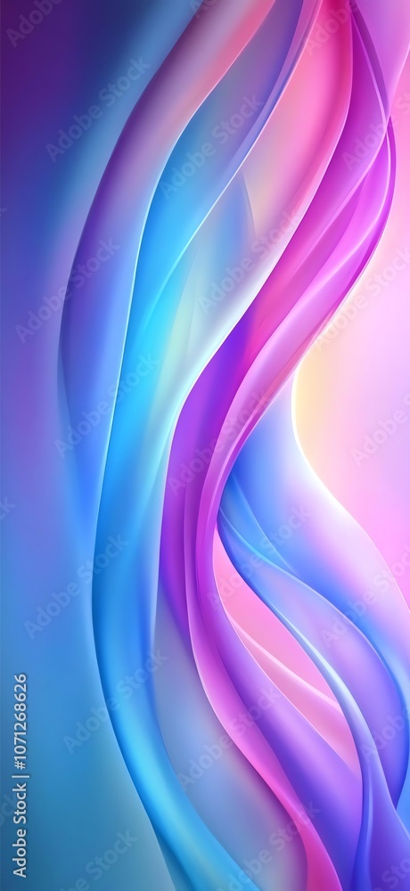 Fototapeta premium Create vibrant and flowing abstract backgrounds with soft colors and dynamic curves for digital art projects