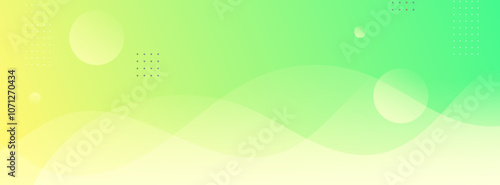 banner background.colorful.green nad yellow gradations.wavy effect .geometric.shape.abstract frame.cover.vector.eps 10
