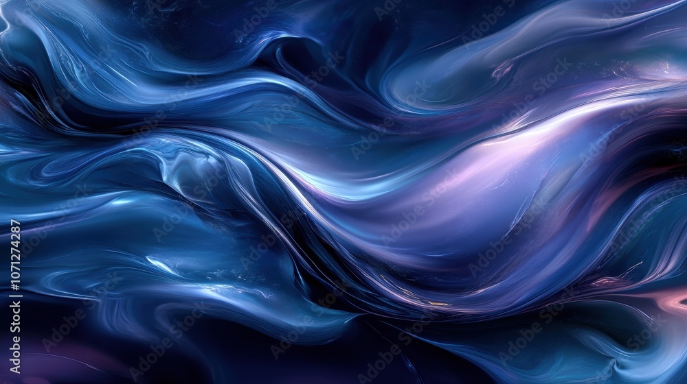 Abstract Blue and Purple Swirling Liquid Background - Modern Design Element Abstract Blue and Purple Swirling Liquid Background - Modern Design Element