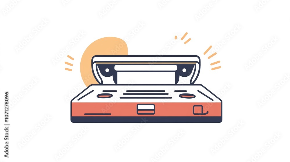 Linear Vector-Style Icon Representing a Scanner, Simple and Minimalist Design Linear Vector-Style Icon Representing a Scanner, Simple and Minimalist Design