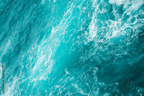 Ocean Water with White Waves – Soft Wave Background