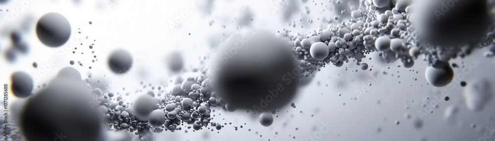 Abstract Sphere Cluster Floating in White Space Abstract Sphere Cluster Floating in White Space
