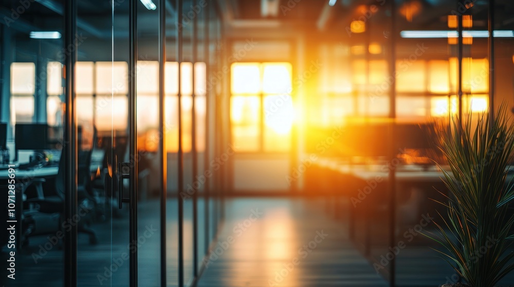Blurred office interior background with a blurred door and glass wall, blurry bokeh light effect for a business concept design. High-quality photo, taken with a telephoto lens in realistic daylight. Blurred office interior background with a blurred door and glass wall, blurry bokeh light effect for a business concept design. High-quality photo, taken with a telephoto lens in realistic daylight.