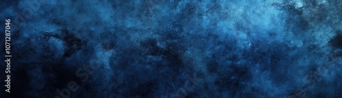 Abstract Blue Watercolor Background with Textured Surface