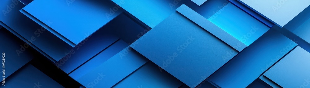 Abstract Geometric Pattern of Intersecting Blue Shapes Abstract Geometric Pattern of Intersecting Blue Shapes