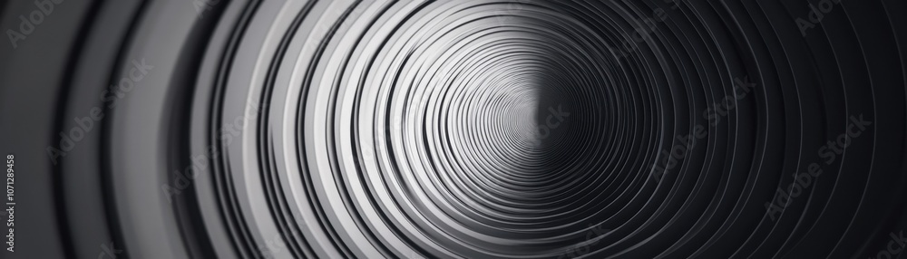 Abstract Black and White Concentric Circles Pattern Abstract Black and White Concentric Circles Pattern