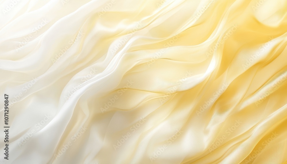 A close-up of a soft, flowing golden fabric with subtle texture A close-up of a soft, flowing golden fabric with subtle texture