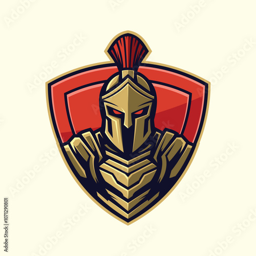 Golden Armor Guardian Mascot