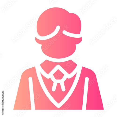 male reporter Gradient icon
