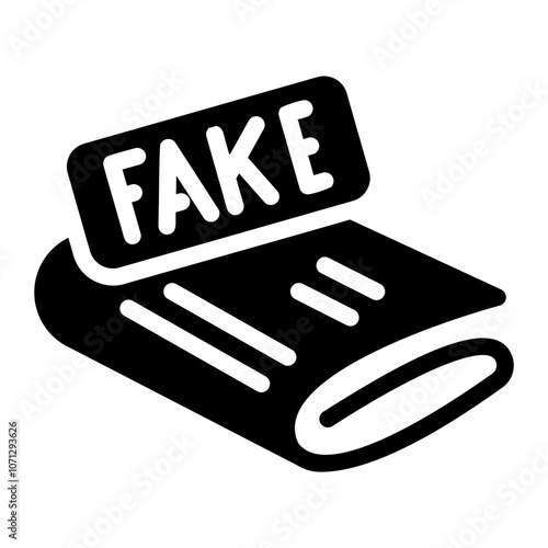 fake news Solid icon