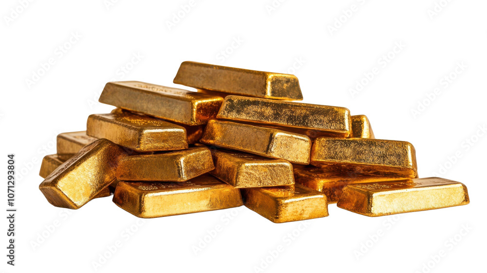 A pile of gold bars stacked on top of each other. transparent background png A pile of gold bars stacked on top of each other. transparent background png