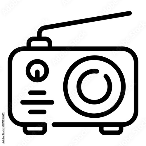 radio Line Icon