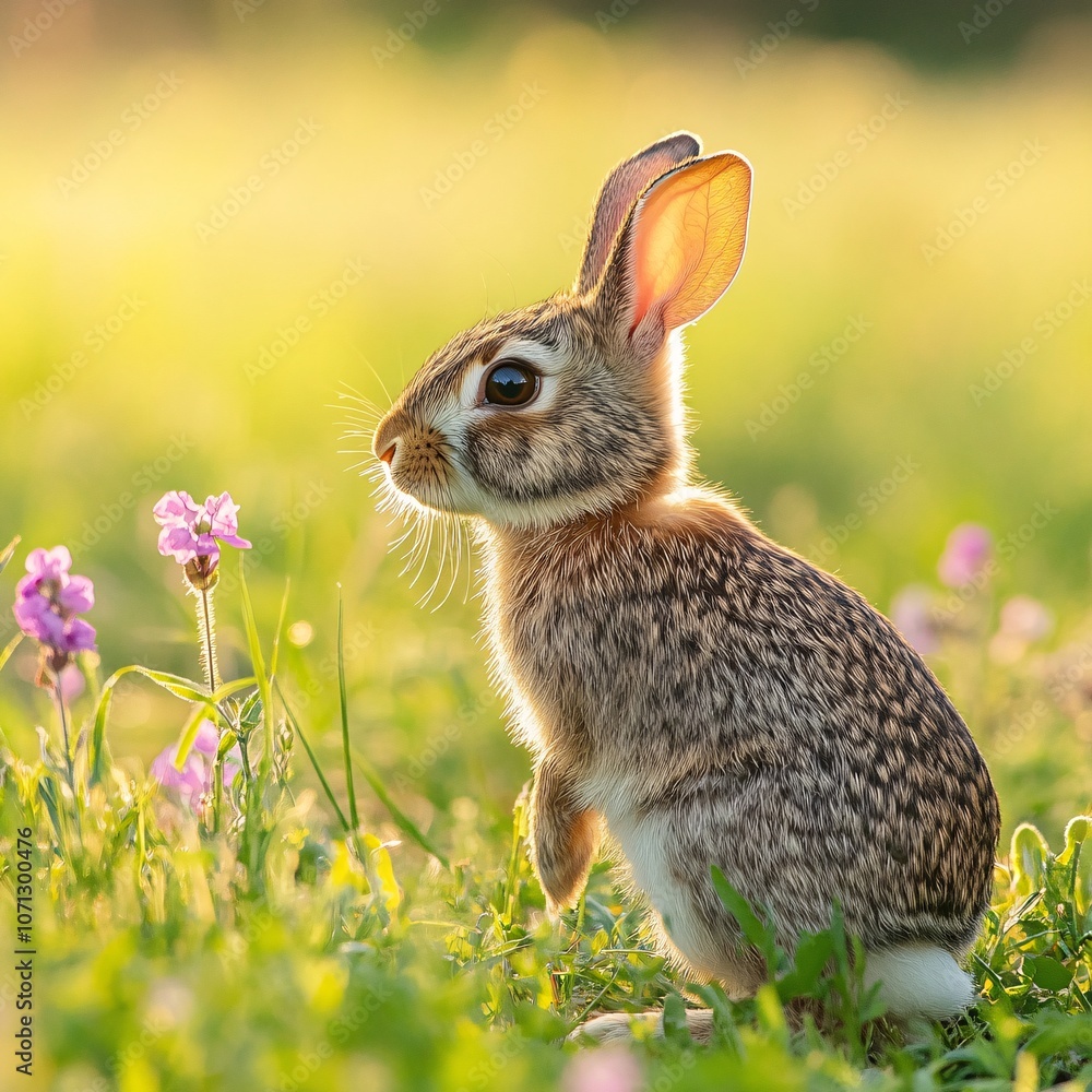 Fototapeta premium rabbit in the grass