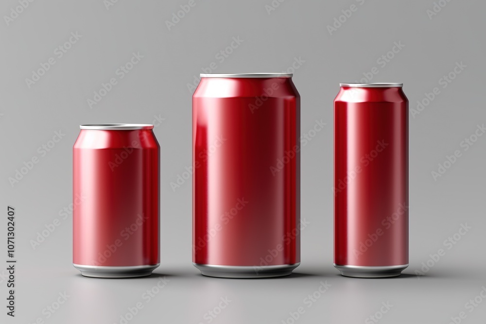 Aluminium cans different sizes for soda or beer Aluminium cans different sizes for soda or beer