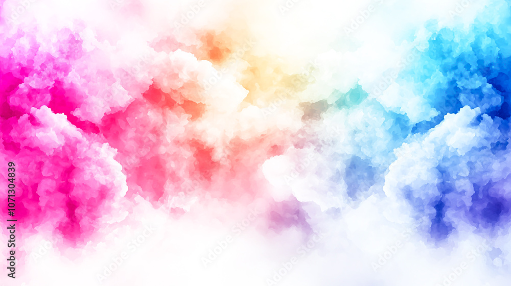Fototapeta premium Vibrant Colorful Cloud Abstract Background