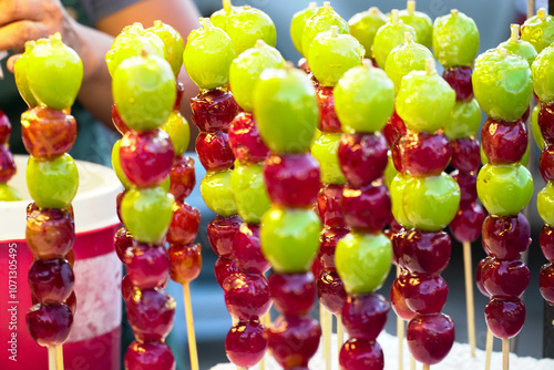 Tang Hu Lu , food pictures from the walking market Asia's food culture photo