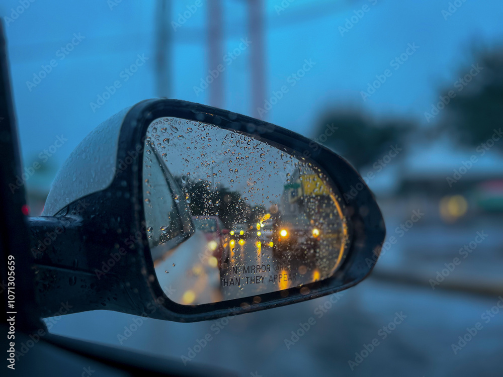 Side-view mirror. objects in mirror are closer than they appear Side-view mirror. objects in mirror are closer than they appear