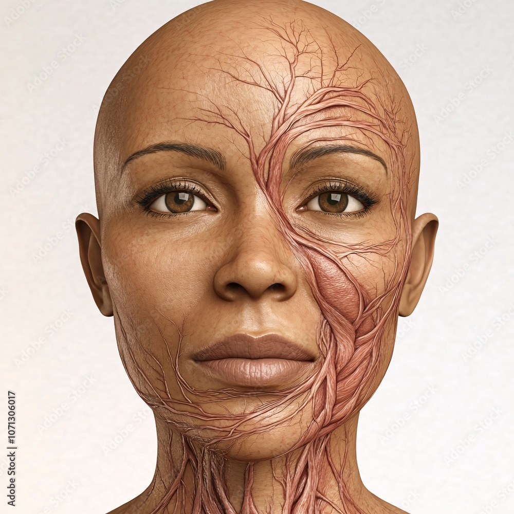 Fototapeta premium portrait of a person with a mask