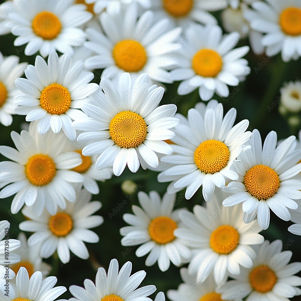 Fototapeta premium daisies on white background