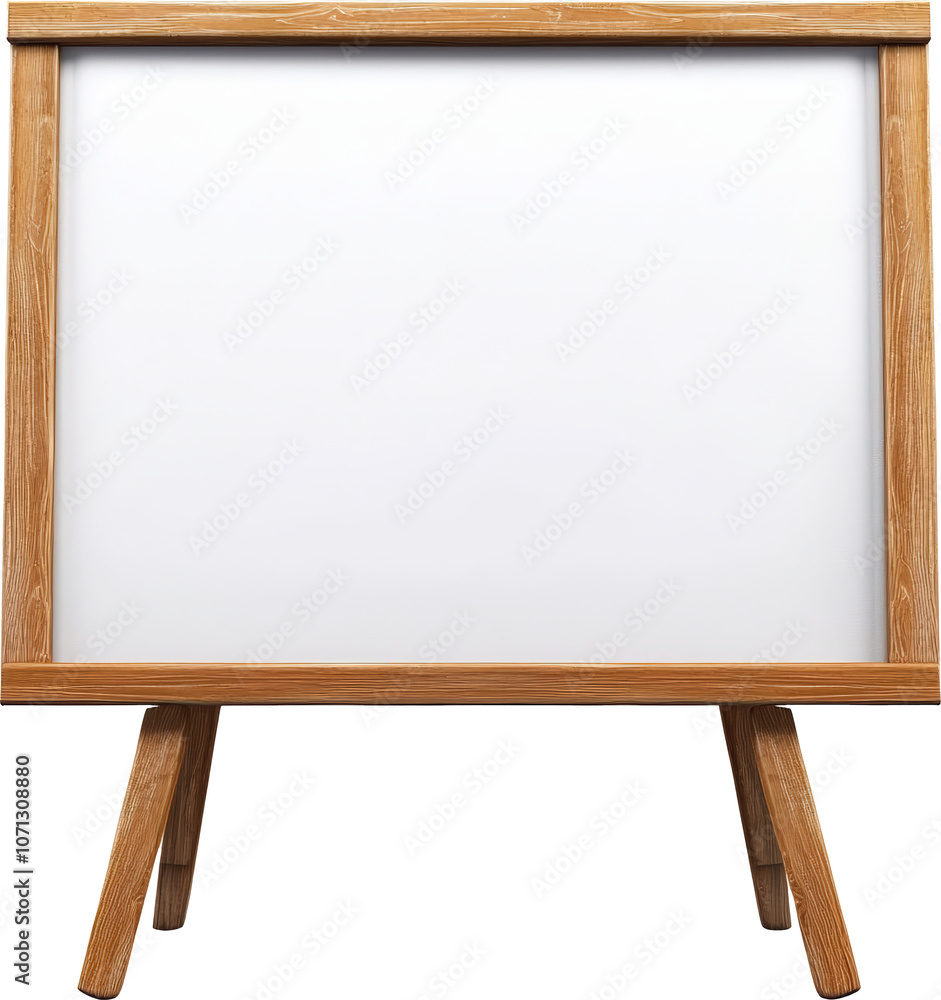 Blank whiteboard on easel Blank whiteboard on easel