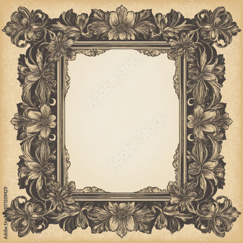 A vintage frame border design 