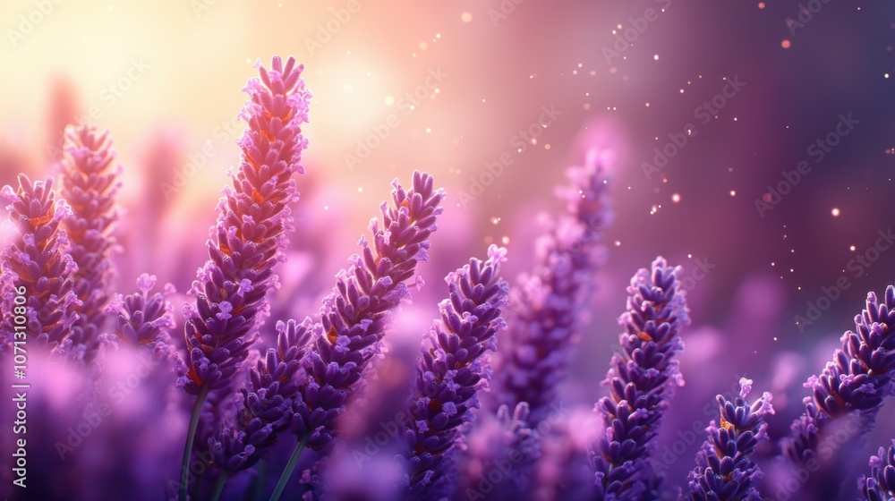 Naklejka premium Gentle Lavender and Lilac Gradient Background Perfect for Soft Aesthetic Designs and Creative Projects