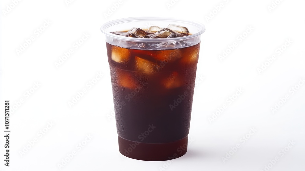 Iced Coffee in a Plastic Cup Iced Coffee in a Plastic Cup