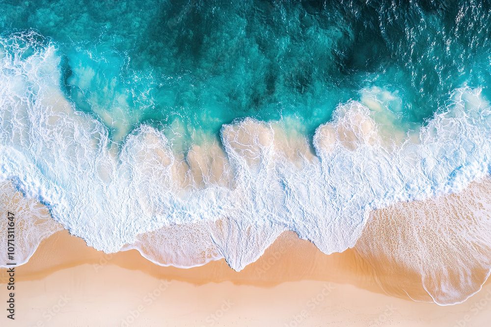 Drone photograph of tropical sea sand beach, Aerial shot shoreline coastline photographs, turquoise water white sands, bird's eye view survey Drone photograph of tropical sea sand beach, Aerial shot shoreline coastline photographs, turquoise water white sands, bird's eye view survey