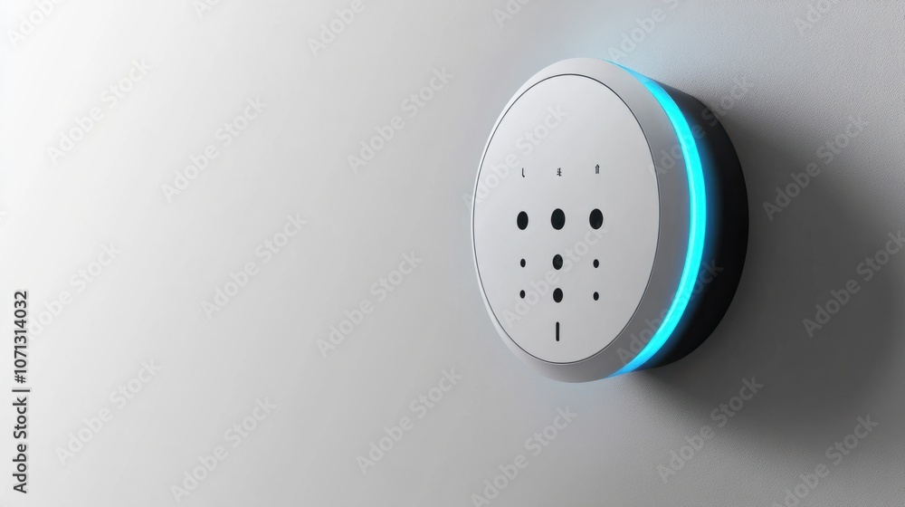 Smart plug with Wi-Fi capability, isolated on a clean white background for modern tech themes Smart plug with Wi-Fi capability, isolated on a clean white background for modern tech themes