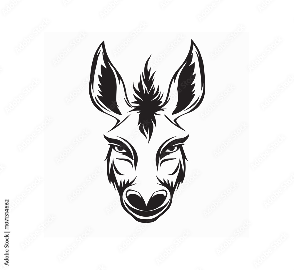 Donkey Head Vectors and Illustrations Isolated on white background.
Donkey Head Vectors and Illustrations Isolated on white background.
