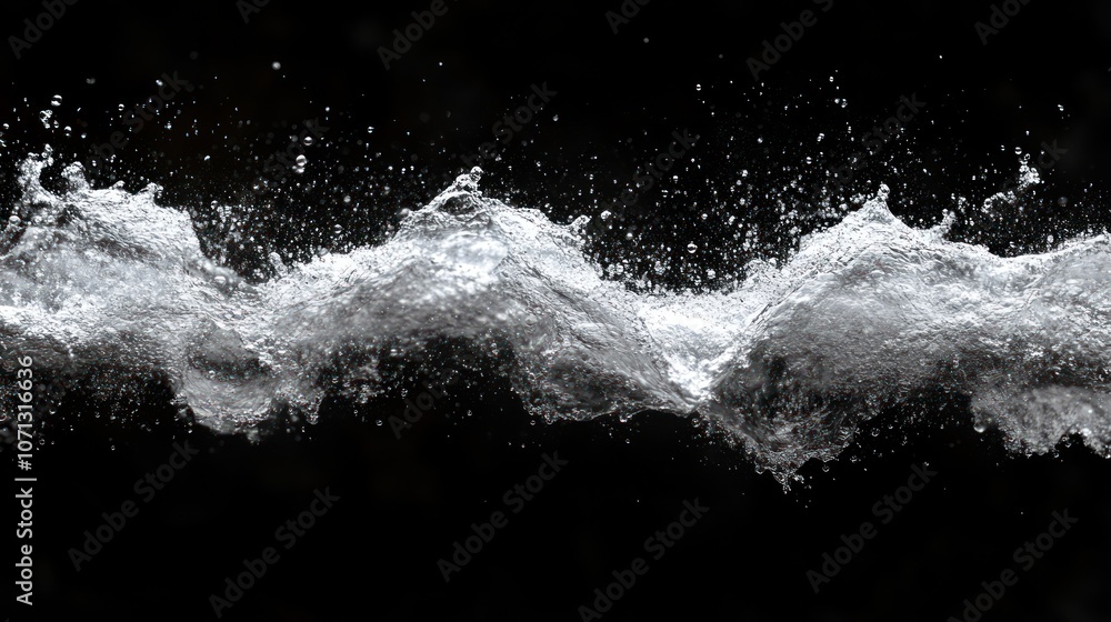 Abstract water splash with black background. Abstract water splash with black background.
