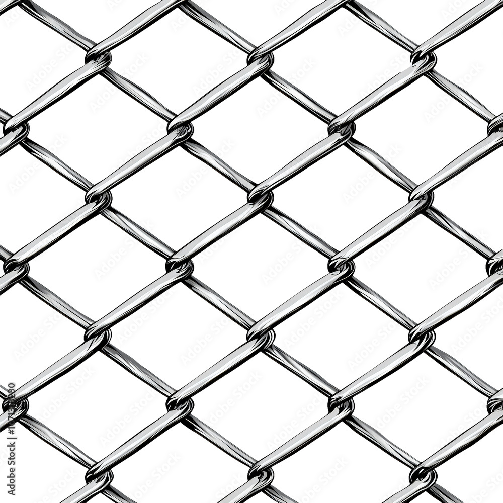 Chain link fence isolated on transparent background. PNG Chain link fence isolated on transparent background. PNG