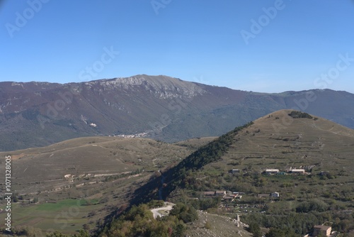 view of the mountains