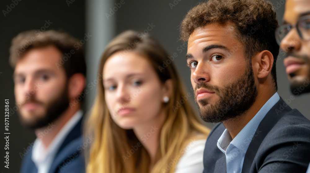 Obraz premium Focused group discussion