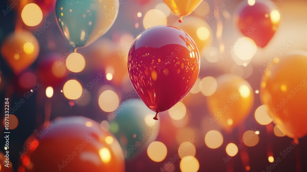 Colorful balloons floating in air, sense of joy and celebration. Joyful celebration scene. Colorful balloons floating in air, sense of joy and celebration. Joyful celebration scene.
