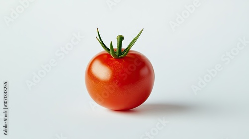 Fresh Red Tomato on White Background for Culinary Use