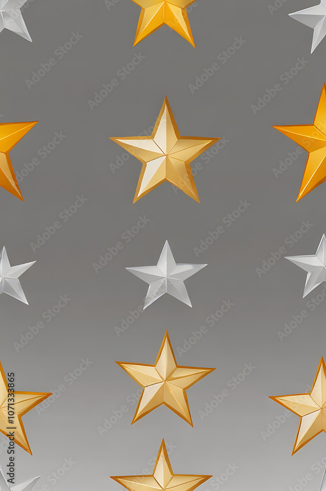Obraz premium Minimalistic icon of a star symbol representing excellence and aspiration on white background.